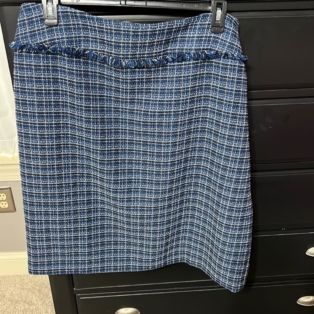Kasper pencil skirt- tweed blue- 18w
